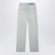 Golden Goose Light Blue Jeans With Cabochon Crystals