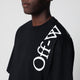 Off-White™ Crewneck T-Shirt With Printed Logo In Black Cotton