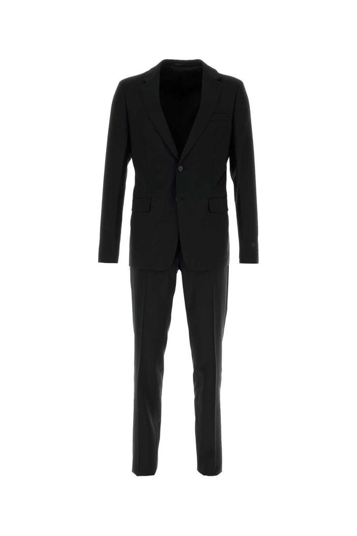 Prada Black Wool Blend Suit