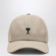 Ami Paris Ami De Coeur Beige Baseball Cap