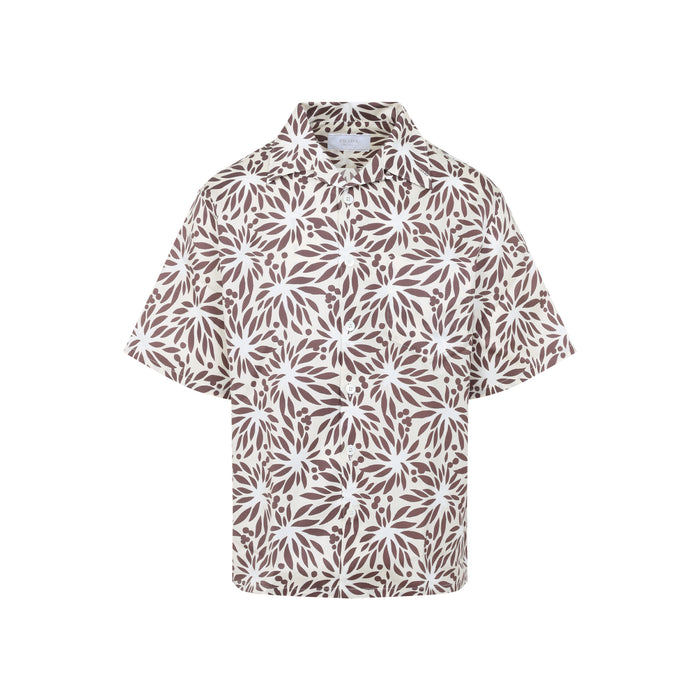 Prada Printed Cotton Blend Shirt