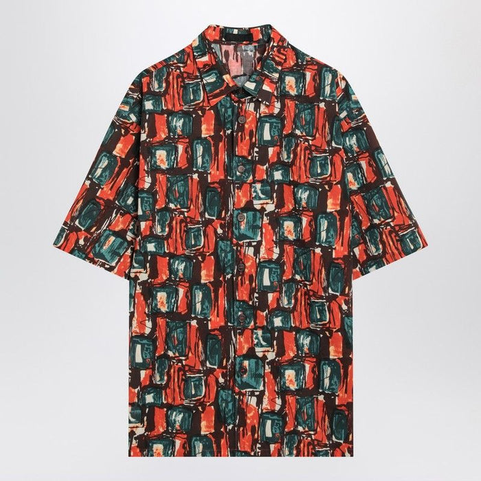 Prada  Multicoloured Cotton Print Shirt