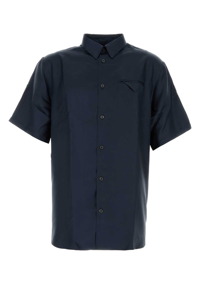 Prada Blue Satin Shirt
