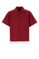 Prada Tiziano Red Poplin Shirt