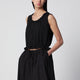 Dunst Black Perforated Cotton Tank Top