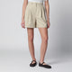 Dunst Beige Cotton-Blend Bermuda Shorts