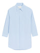 Ami Paris Adc Long Sleeve Blue Cache Cotton Shirt
