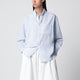 Dunst Light Blue Striped Cottonblend Shirt