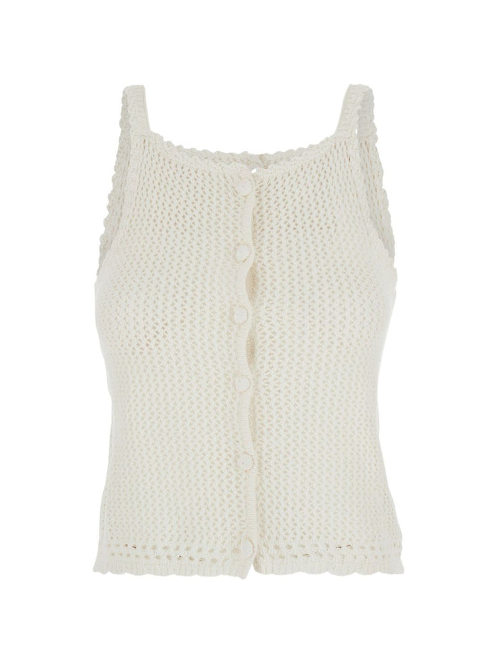 Dunst Linen And Cotton Blend Top