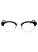 Thom Browne Matte Black Acetate/Titanium Glasses