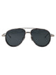 Thom Browne Grey Tort Rim Acetate Titanium Sunglasses