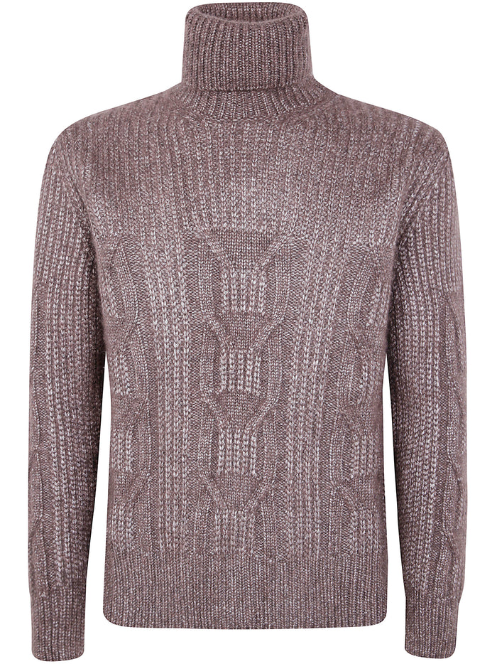 Zegna Cashmere And Silk Ribbed Turtleneck