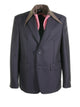 Prada Single-Breasted Jacket In Blue Mohair Wool