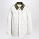 Ami Paris Ivory Padded Worker Cotton Jacket