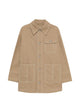 Ami Paris Beige Cotton Worker Jacket