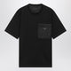 Prada Black Cotton And Re-Nylon T-Shirt