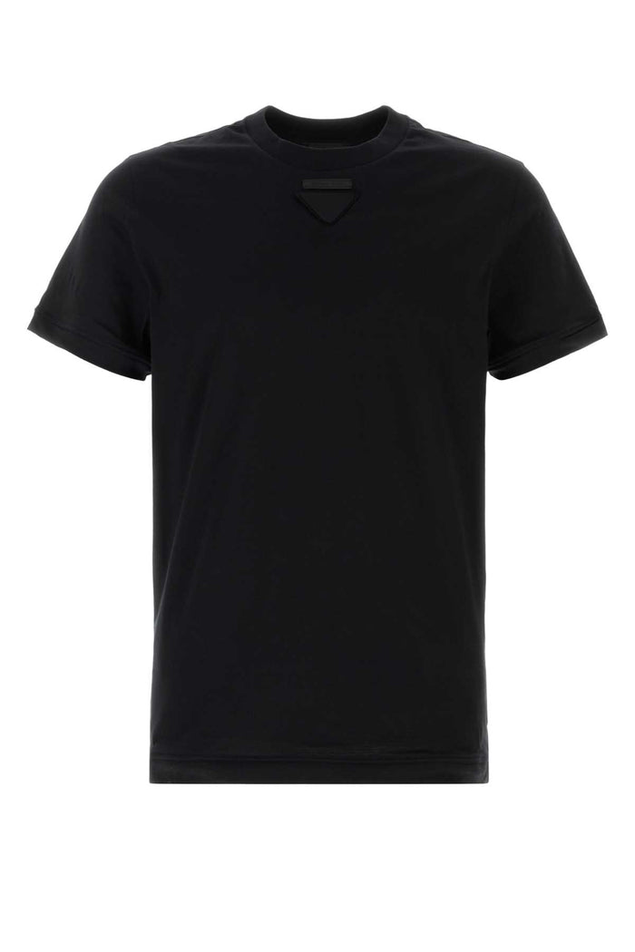 Prada Black Cotton T-Shirt