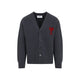 Ami Paris Cardigan With Contrasted