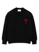 Ami Paris Ami De Coeur Crew-Neck Wool Sweater