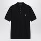 Prada Blue Polo Shirt In Combed Wool