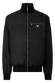 Prada Reversible Bomber In Technical Fabric