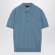 Prada Airforce Blue Combed Wool Polo Shirt