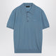 Prada Air-Force Blue Combed Wool Polo Shirt