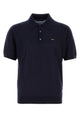 Prada Navy Blue Wool Polo Shirt