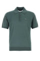 Prada Dark Green Wool Polo Shirt