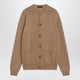 Prada Camel-Coloured Cardigan In Cashmere