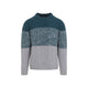 Kiton Grey And Green Sweater