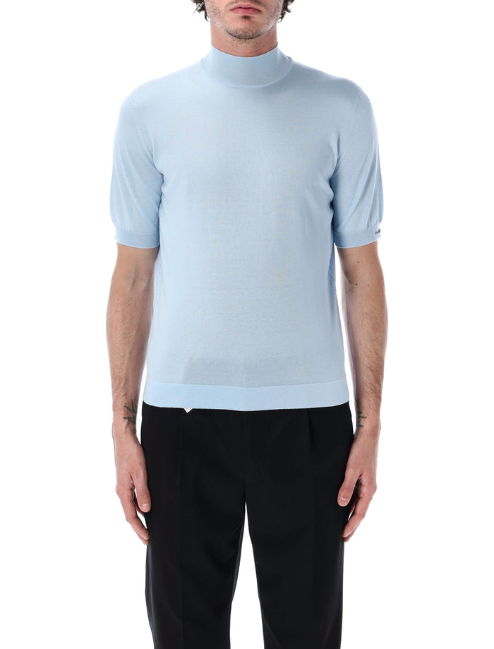 Prada Prada Short-Sleeved Cotton Sweater