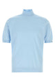 Prada Light Blue Cotton Sweater
