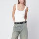 Entire Studios White Viscose-Blend Top