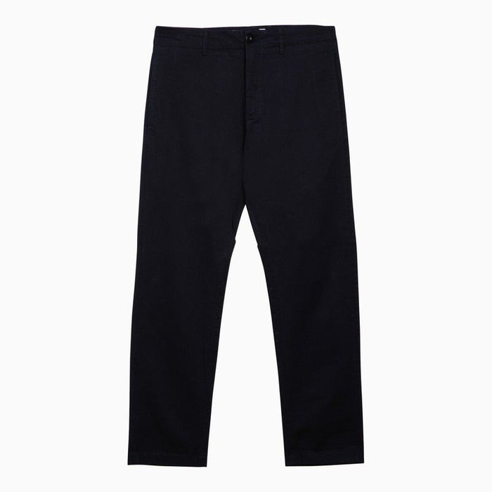 Department Five  Regular Blue Navy Cotton Trousers