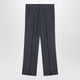 Prada  Wide Grey Mohair And Silk Trousers