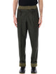 Prada Prada Wool Trousers With Green Cotton Details