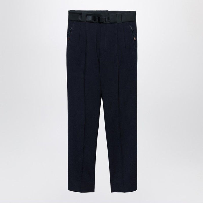 Prada Wool Trousers With Technical Details