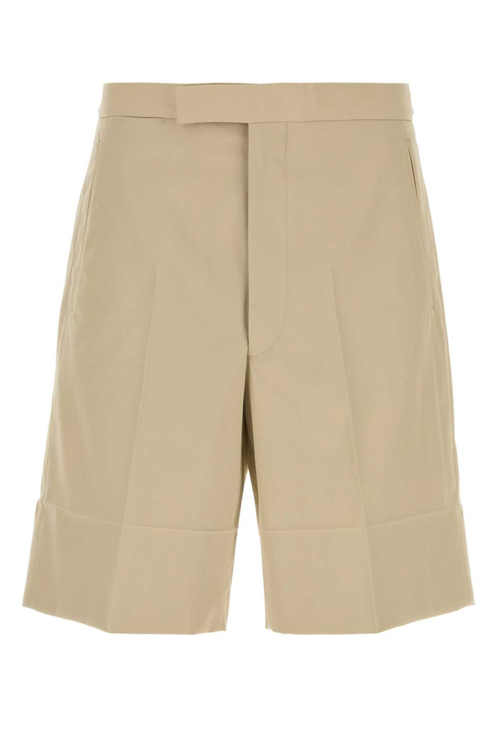 Prada Sand Cotton Bermuda Shorts