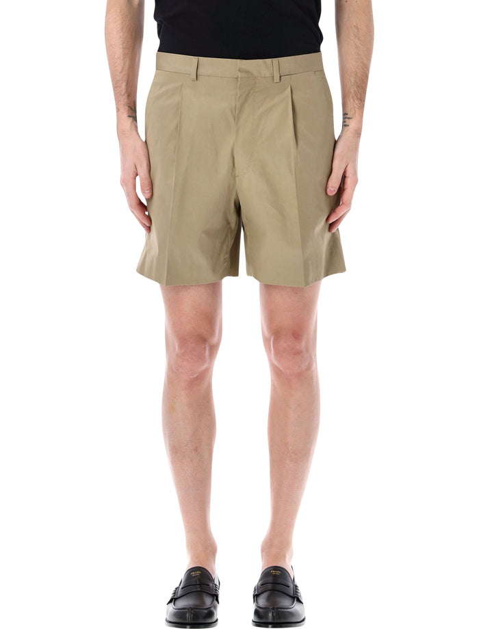 Prada Prada Tailored Cotton Bermuda Shorts