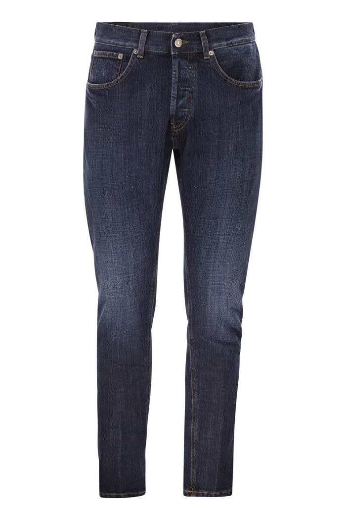Dondup Dian - Cotton Denim Jeans With Used Blue Wash