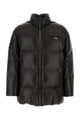 Prada Black Nappa Leather Down Jacket