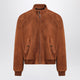 Prada Camel-Coloured Suede Bomber Jacket
