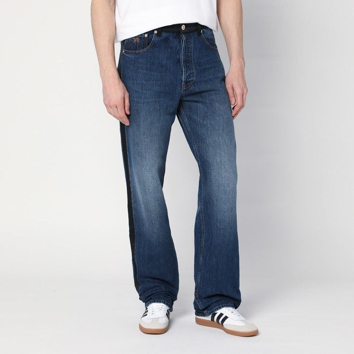 Wales Bonner  Washed-Out Indigo Blue Jeans