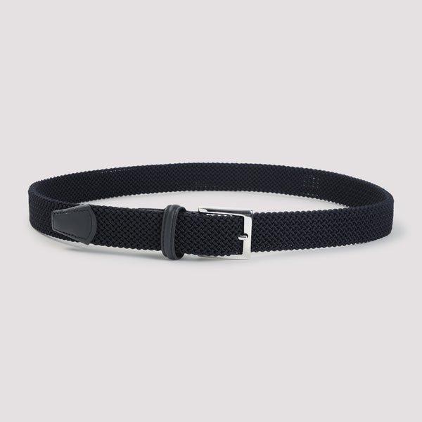 Kiton Navy Blue Elastic Belt