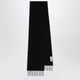 Ami Paris Ami De Coeur Black Wool Scarf