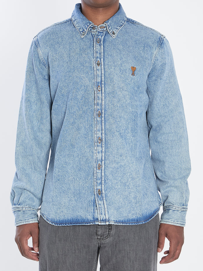 Ami Contrasted Ami De Coeur Shirt