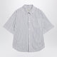 Ami Paris White Striped Ami De Coeur Shirt