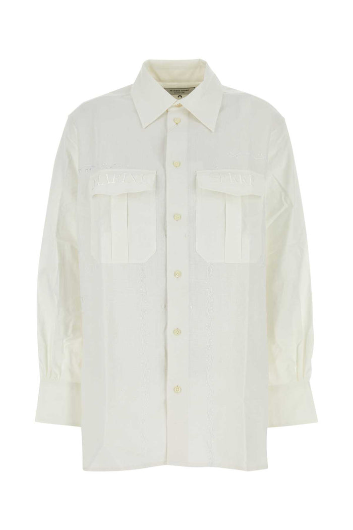 Marine Serre White Cotton Shirt