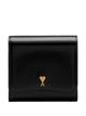 Ami Paris Paris Paris Stud Leather Wallet
